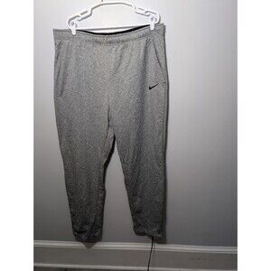 Nike THERMA-FIT Sweatpants Men 4XL Gray Open Hem Fleece Relaxed